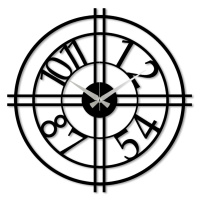 Dekoratívne nástenné hodiny Pejas 49 cm čierne