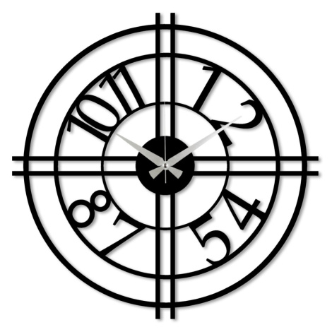 Dekoratívne nástenné hodiny Pejas 49 cm čierne