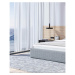 Sivá čalúnená dvojlôžková posteľ s úložným priestorom s roštom 160x200 cm Bufo Bed - MESONICA