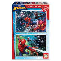 Puzzle pre deti Spiderman Educa 2x100 dielov od 6 rokov