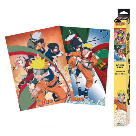 Abysse Corp Naruto Shippuden Team 7 Posters 2-Pack 52 x 38 cm
