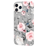 Silikónové puzdro na Apple iPhone 12/12 Pro Ružové kvety