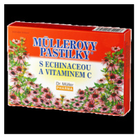 MÜLLEROVE PASTILKY s echinaceou a vitamínom C 24 kusov
