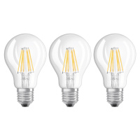 Filament LED žiarovka E27 6W teplá biela sada 3