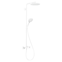 Hansgrohe Raindance Select S, Showerpipe 240 1jet PowderRain s termostatom, matná biela, HAN-276