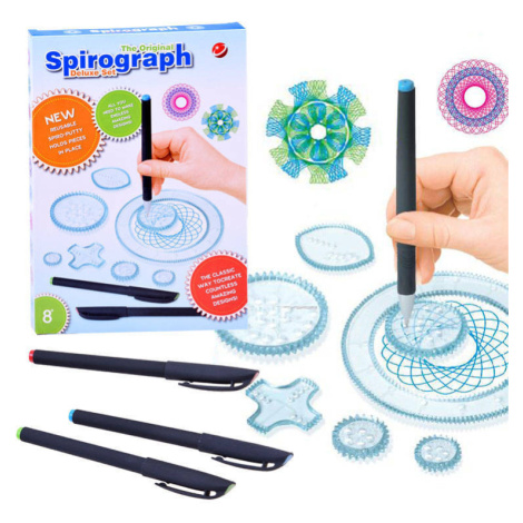 Detský set kresliacich šablón - Spirograf