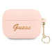 Obal Guess GUAPLSCHSP AirPods Pro cover pink Silicone Charm Collection (GUAPLSCHSP)