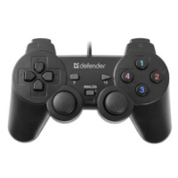 Gamepad Defender Omega, 12tl., USB, čierny, vibračné, Windows R XP/VISTA/7/8/10