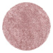 Kusový koberec Sydney Shaggy 3000 rose kruh Rozmery koberca: 200x200 kruh