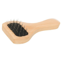 Trixie Soft brush, wood/metal bristles, 6 × 13 cm