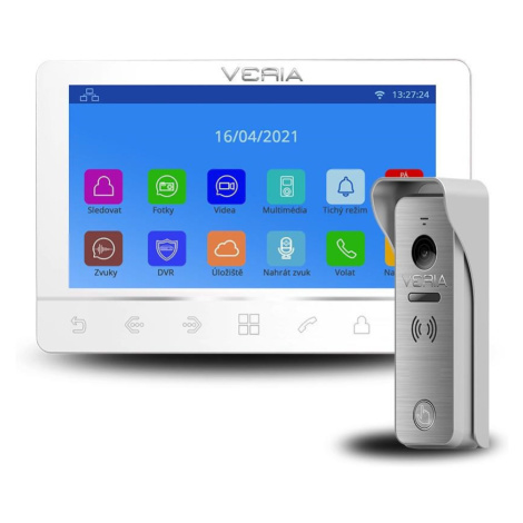 Veria SET Videotelefón 8276B biely + vstupná stanica 831 zo série 2-WIRE