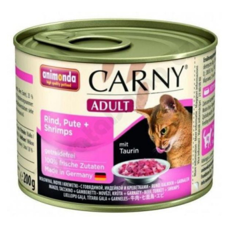 Animonda Carny Adult hovädzie+morka+garnáty 200g