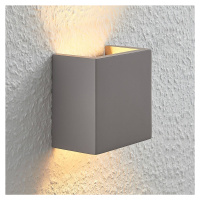 Betónové nástenné svietidlo Smira sivé 12,5x12,5cm