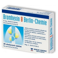 BROMHEXIN 8 BERLIN-CHEMIE 8 mg obalené tablety 25 ks