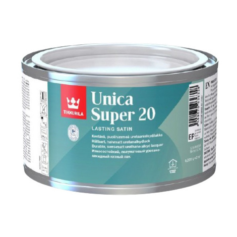 UNICA SUPER 20 - Odolný alkyd-uretánový lak bezfarebný polomatný 0,225 L