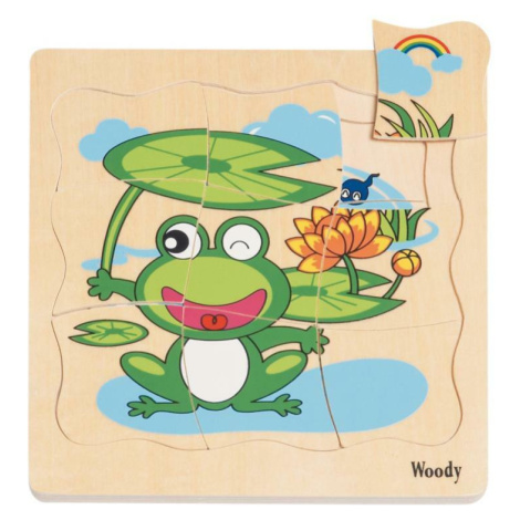 Woody Puzzle na doske Vývoj žaby