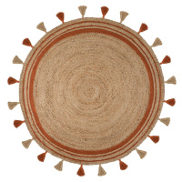 Kusový koberec Lunara Orange kruh – na ven i na doma - 150x150 (průměr) kruh cm Flair Rugs kober
