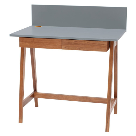 Sivé písacie a pracovné stoly