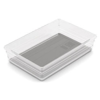 Organizér Curver® SISTEMO 7, priesvitný/sivý, 15,5x22,5x5 cm, do zásuvky