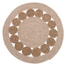 Okrúhly koberec Derren 80 cm hnedý