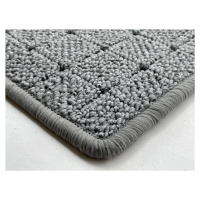 Kusový koberec Udinese šedý čtverec - 100x100 cm Vopi koberce