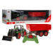 mamido  Traktor s vlečkou na diaľkové ovládanie RC zeleno-červený