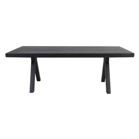 Čierny jedálenský stôl 100x220 cm Muden – Light & Living