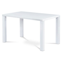 Sconto Jedálenský stôl SEBASTIAN biela vysoký lesk, 120x80 cm