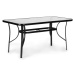 Záhradný stôl WAVE 140x80 cm čierny