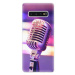 Odolné silikónové puzdro iSaprio - Vintage Microphone - Samsung Galaxy S10+