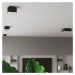 Čierne stropné svietidlo s kovovým tienidlom 24x24 cm Hydra – Nice Lamps