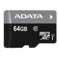 Karta ADATA MicroSDXC 64GB Premier UHS-I Class 10 + SD adaptér