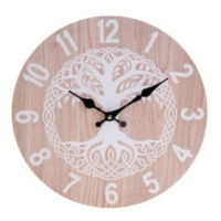 Nástenné hodiny Linden, pr. 34 cm, drevo