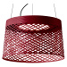 Foscarini Twiggy Grid závesné LED svetlo, červená