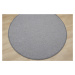 Kusový koberec Porto šedý kruh  - 120x120 (průměr) kruh cm Vopi koberce