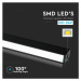 Lineárne lištové LED svietidlo MAGNETIC 20W, 4000K, 1600lm, 24V, čierna VT-4121 (V-TAC)