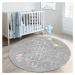 Sivý detský koberec ø 120 cm Comfort – Mila Home