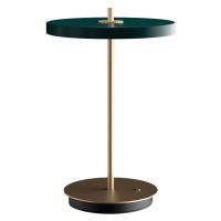 Zelená LED stolová lampa so stmievačom s kovovým tienidlom (výška  31 cm) Asteria Move – UMAGE