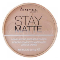 Rimmel London Stay Matte Long Lasting Pressed Powder 14g odtieň 004 Sandstorm