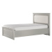Študentská posteľ 120x200 s výklopným úložným priestorom esme - šedá