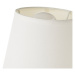 Bielo-hnedá keramická stolová lampa s textilným tienidlom (výška 24 cm) – Casa Selección