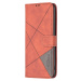 Diárové puzdro na Xiaomi Redmi 13C/Poco C65 Texture hnedo-oranžové