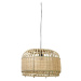Stropné svietidlo v prírodnej farbe s tienidlom z bambusu a ratanu ø 49 cm Dalika - Light & Livi