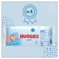 HUGGIES® Vlhčené obrúsky Pure Triplo 56x3 ks