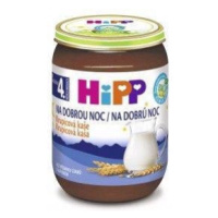 HIPP Kaša mliečna Bio na dobrú noc krupicová 190g