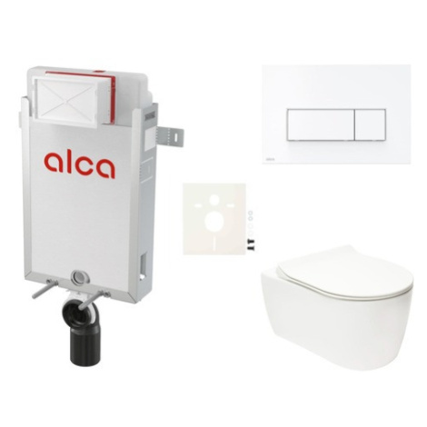 Cenovo zvýhodnený závesný WC set Alca na zamurovanie + WC Glacera Alfa SIKOAA7