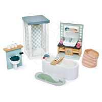 Drevená kúpelňa Dovetail Bathroom Set Tender Leaf Toys 6-dielna sada s komplet vybavením a dopln