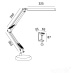 Stolová lampa TENUIX LED 14W, 3000-6000K, 800lm (KOBI)