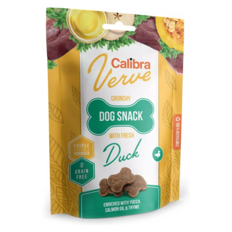 CALIBRA Verve Crunchy Snack Fresh Duck maškrty s kačicou pre psov 150 g