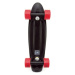Skateboard - pennyboard 43cm, nosnosť 60kg plastovej osi, čierna, červená kolesá